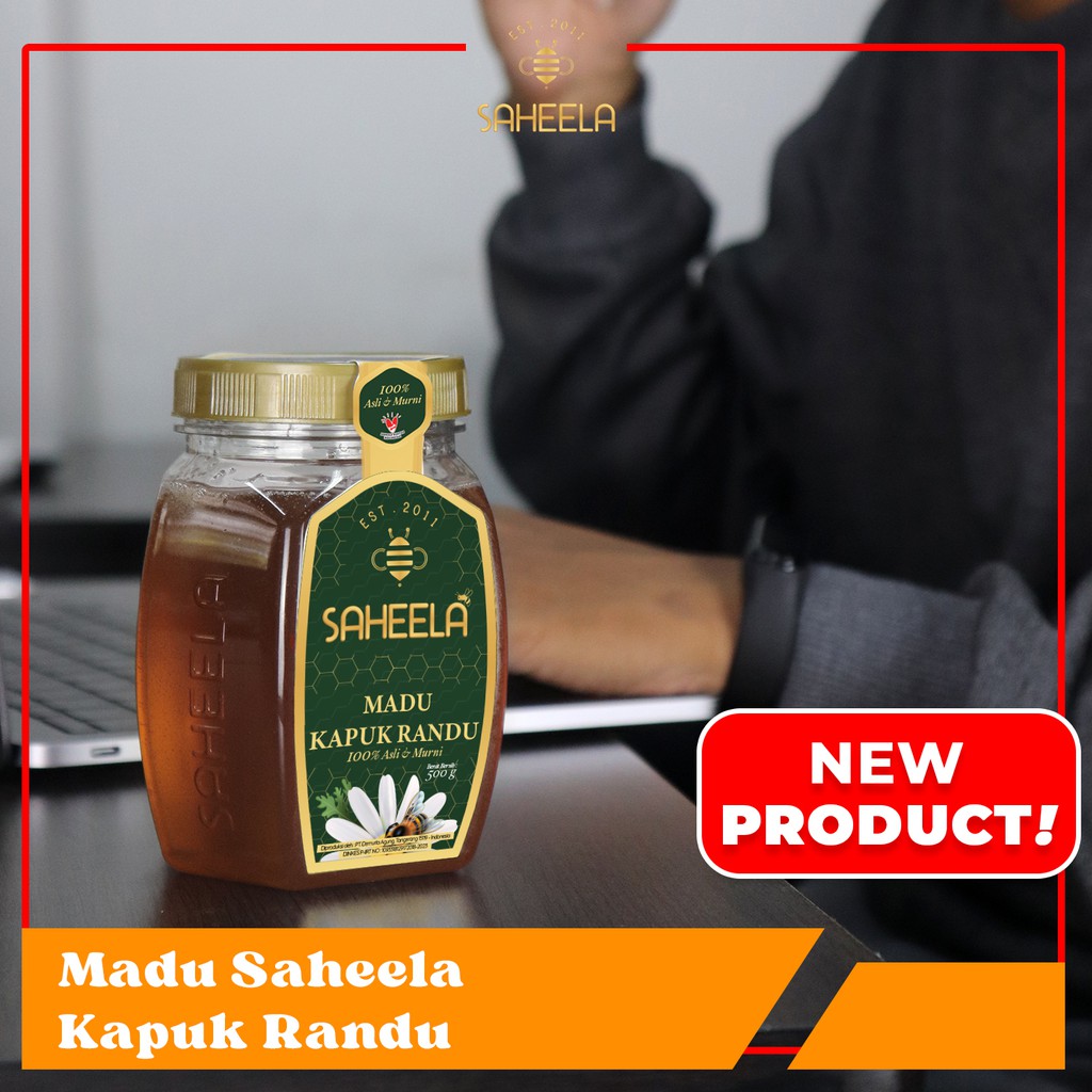 

NEW ! Madu Murni Saheela Kapuk Randu 500 gram | NATURAL HONEY RAW HONEY MADU ASLI UNPROCESSED HONEY