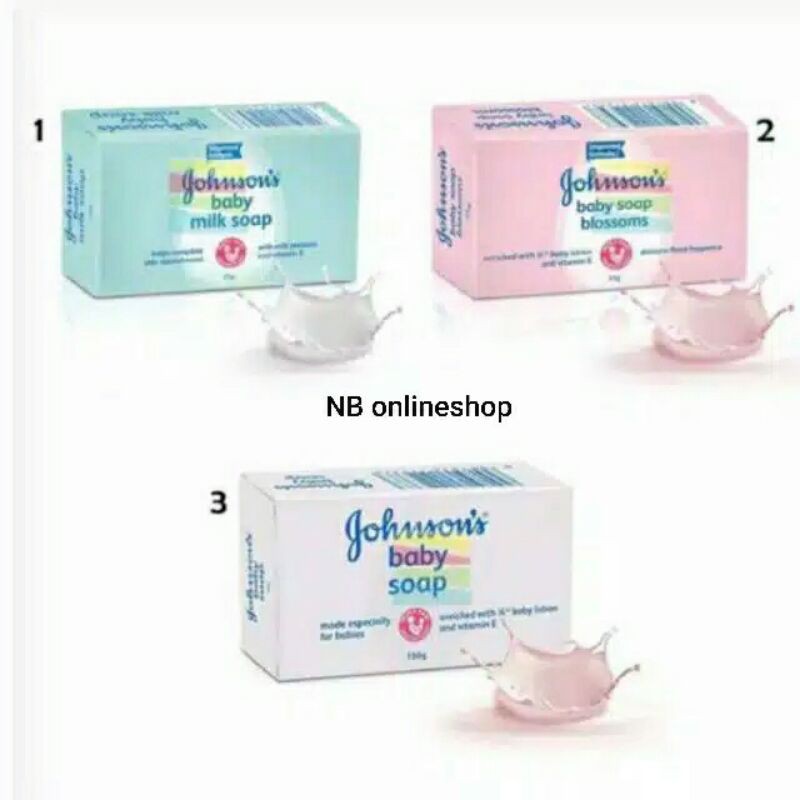 Johnson's baby soap 100gr (pink/putih)