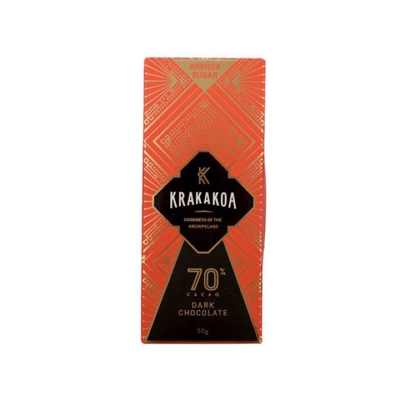 Krakakoa 70% Dark Chocolate 50G | 70% Cokelat Gelap