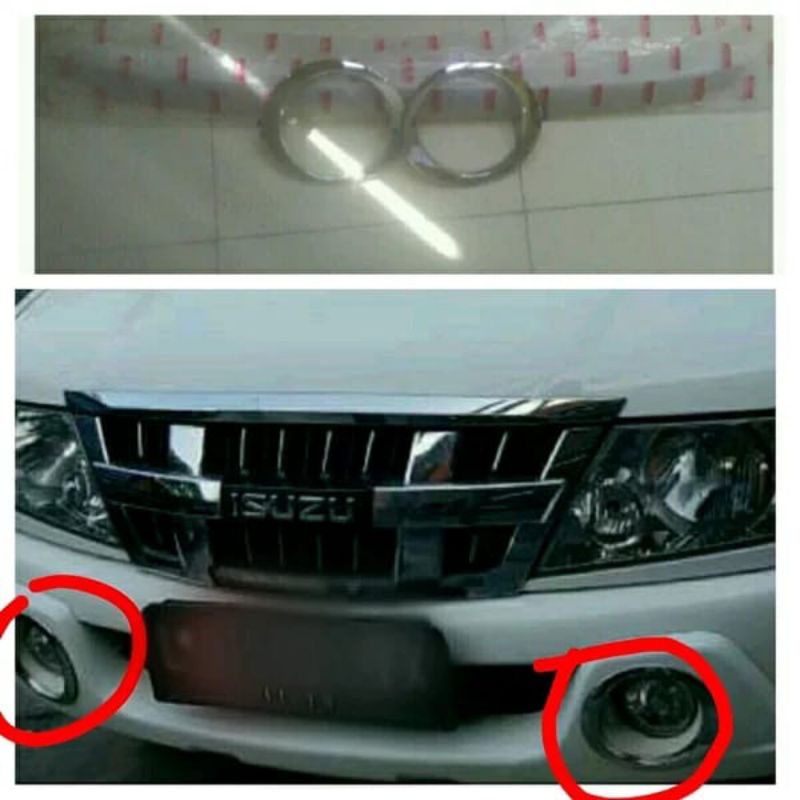 Cover foglamp krom panther kapsul ori 1set