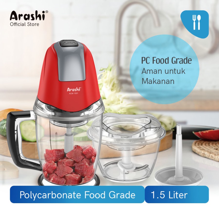 Arashi ACM-1501 Food Chopper - Penggiling Daging ACM1501