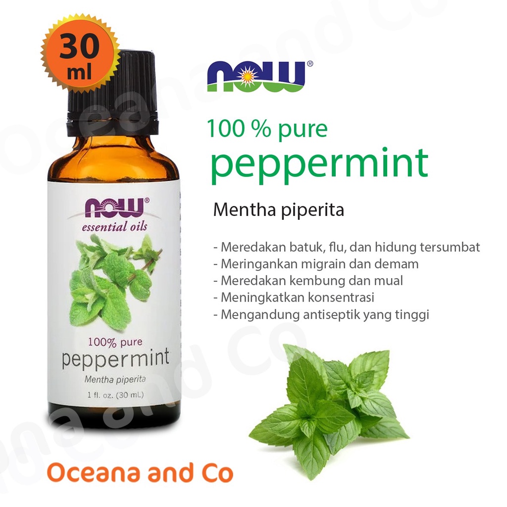 Now Essential Oils 100% Pure Peppermint oil (30 ml )