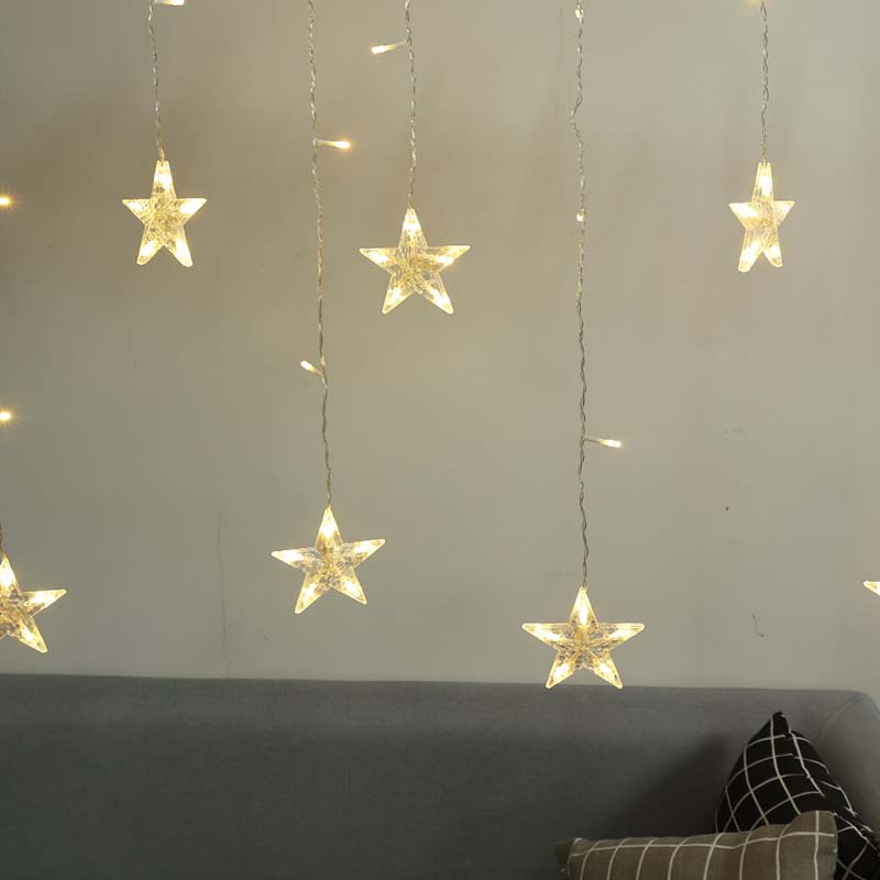 Lampu Led 2.5m Bentuk Bintang Untuk Dekorasi Kamar Tidur / Liburan