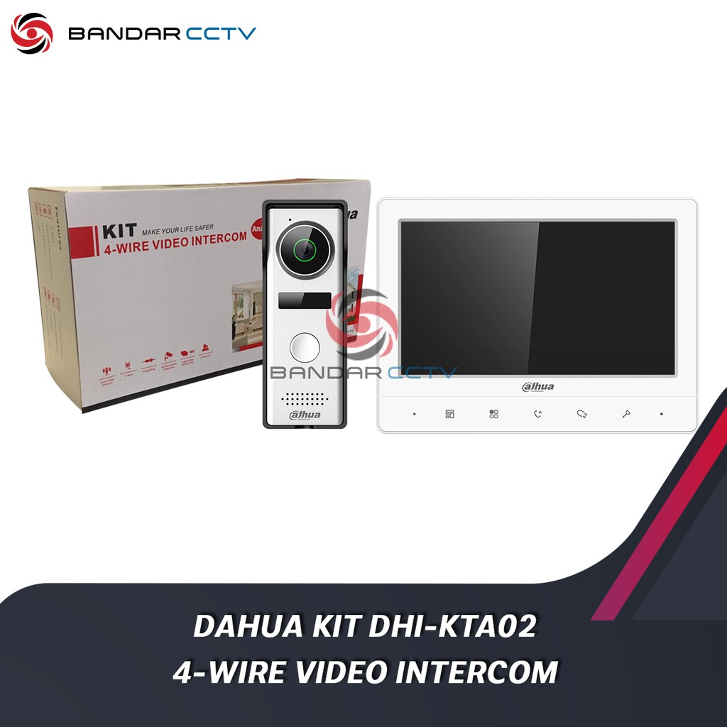 Dahua Video Door Phone KIT DHI KTA02 4 Wire Video Intercom