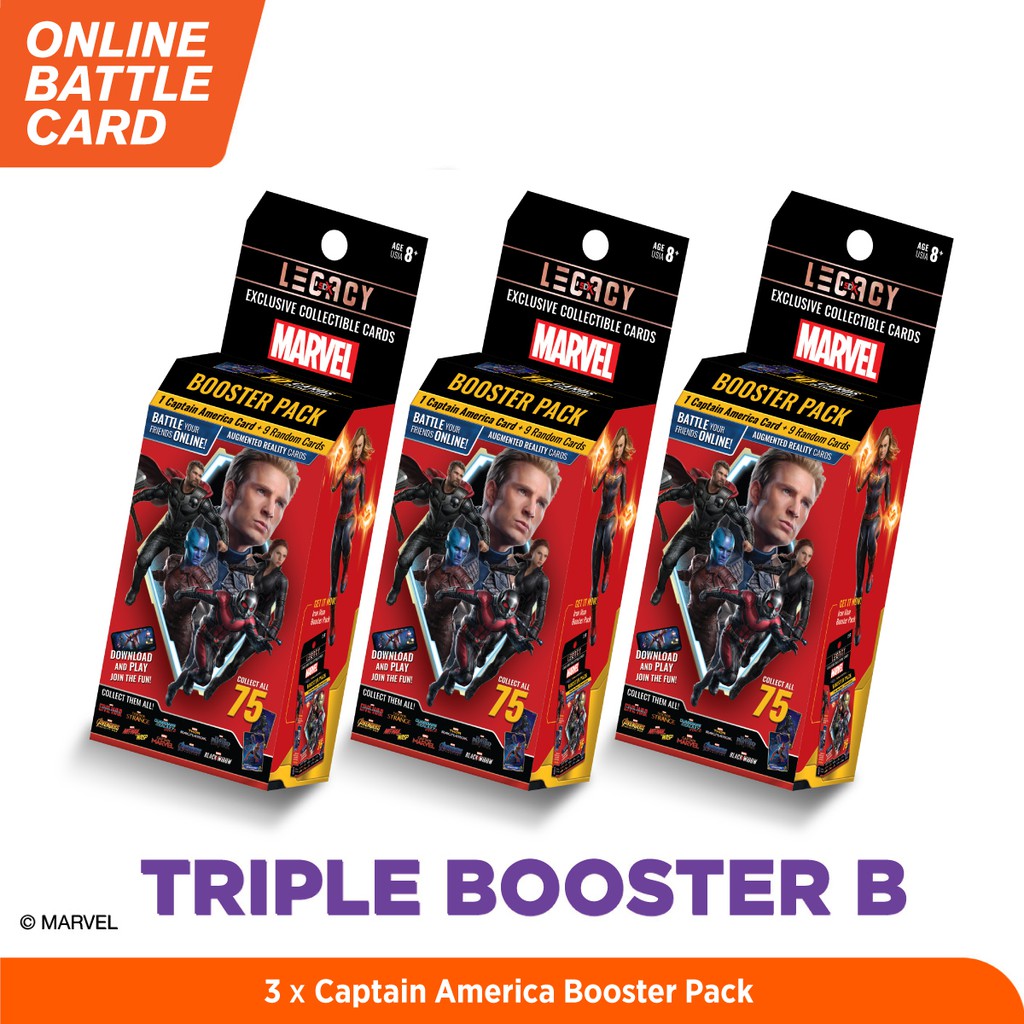 Marvel Triple Booster B - 5DX Legacy AR Battle Cards