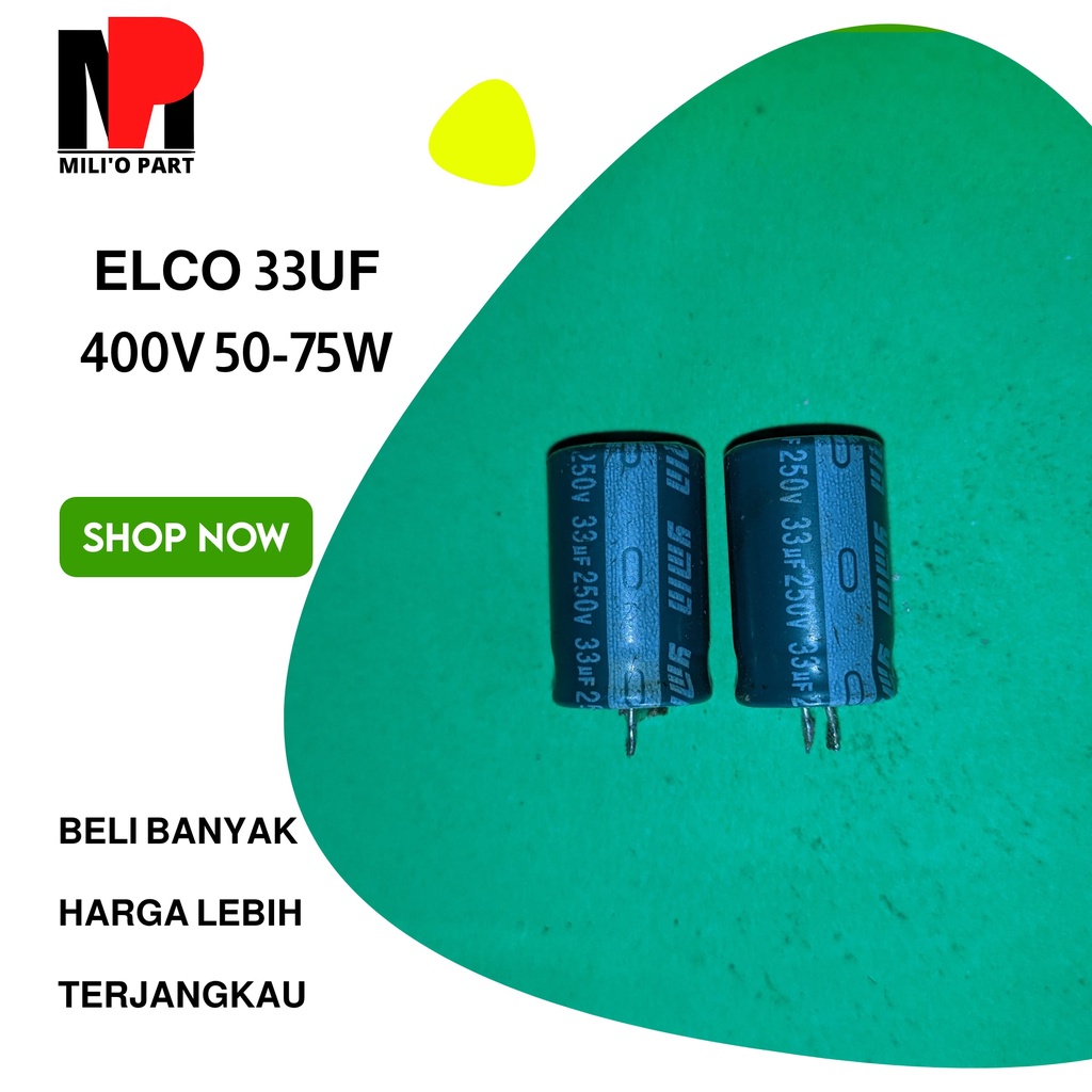 Elco Elko 33uf 3 3uf 250v - 400v 60-85w Cabutan