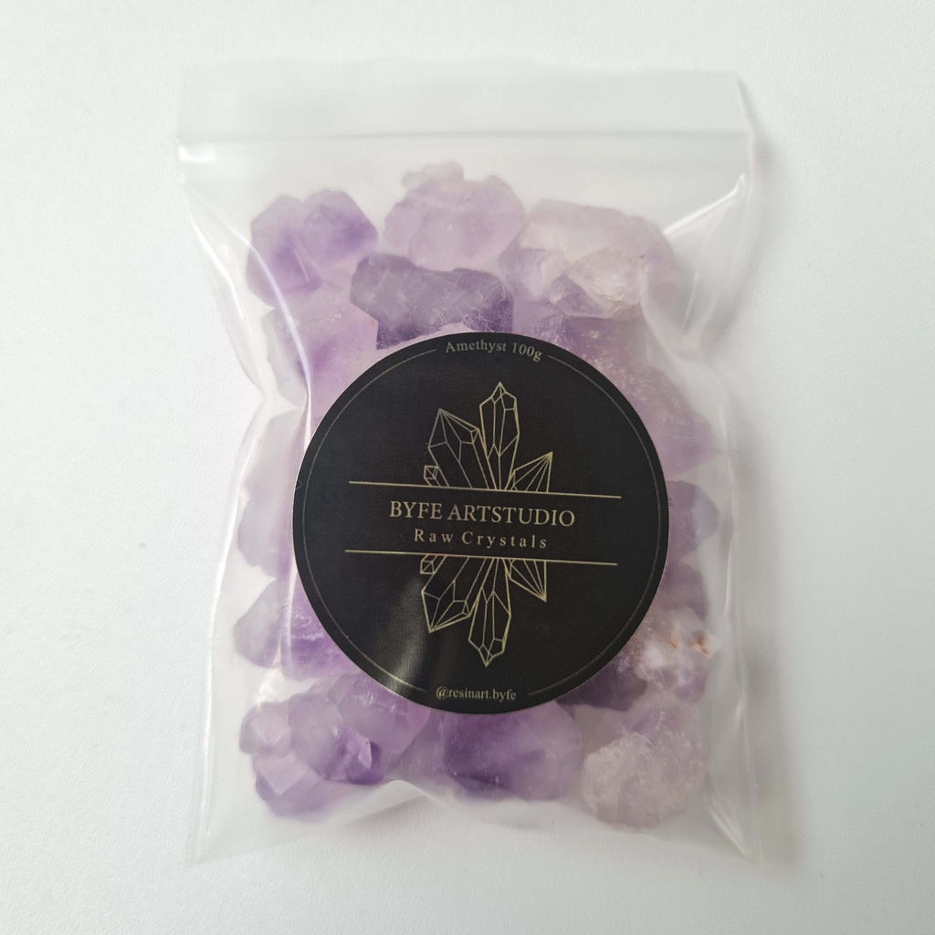 RAW CRYSTAL AMETHYST 100gram BATU KRISTAL ALAM