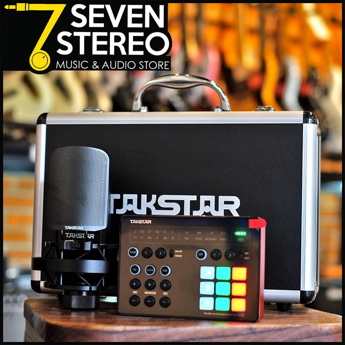 {suhadistore} Takstar MX1 MX 1 Broadcast Soundcard Set Paket Recording Diskon