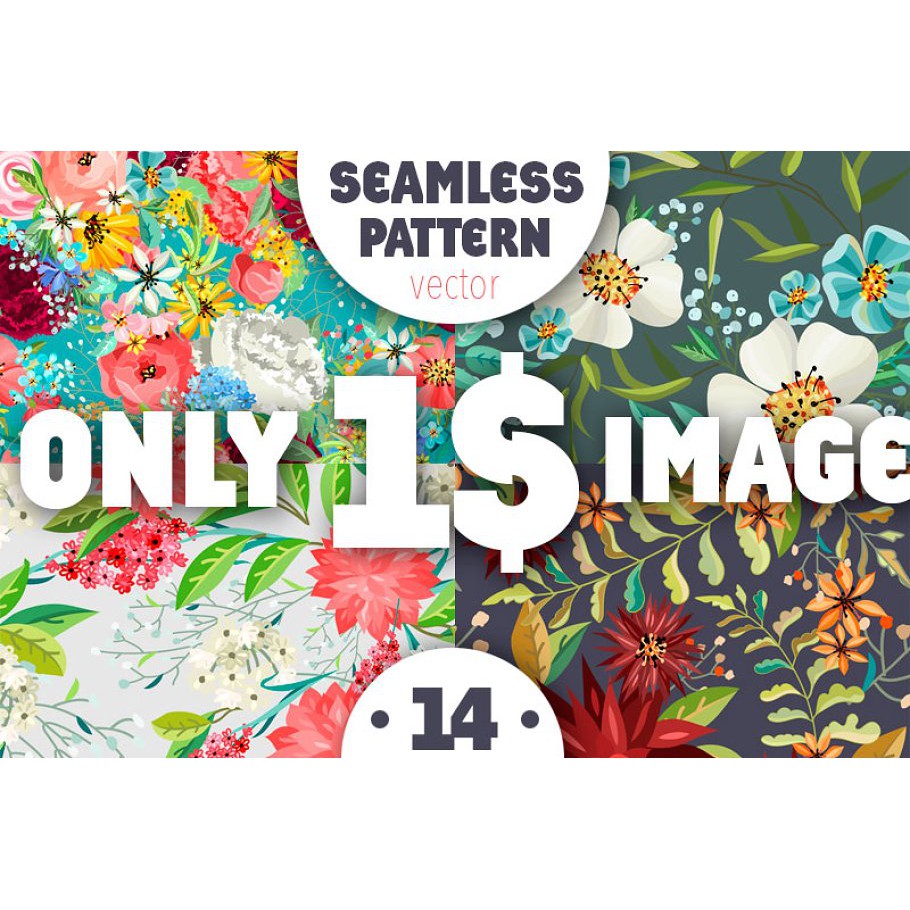 Pack of Seamless Patterns - Illustrator