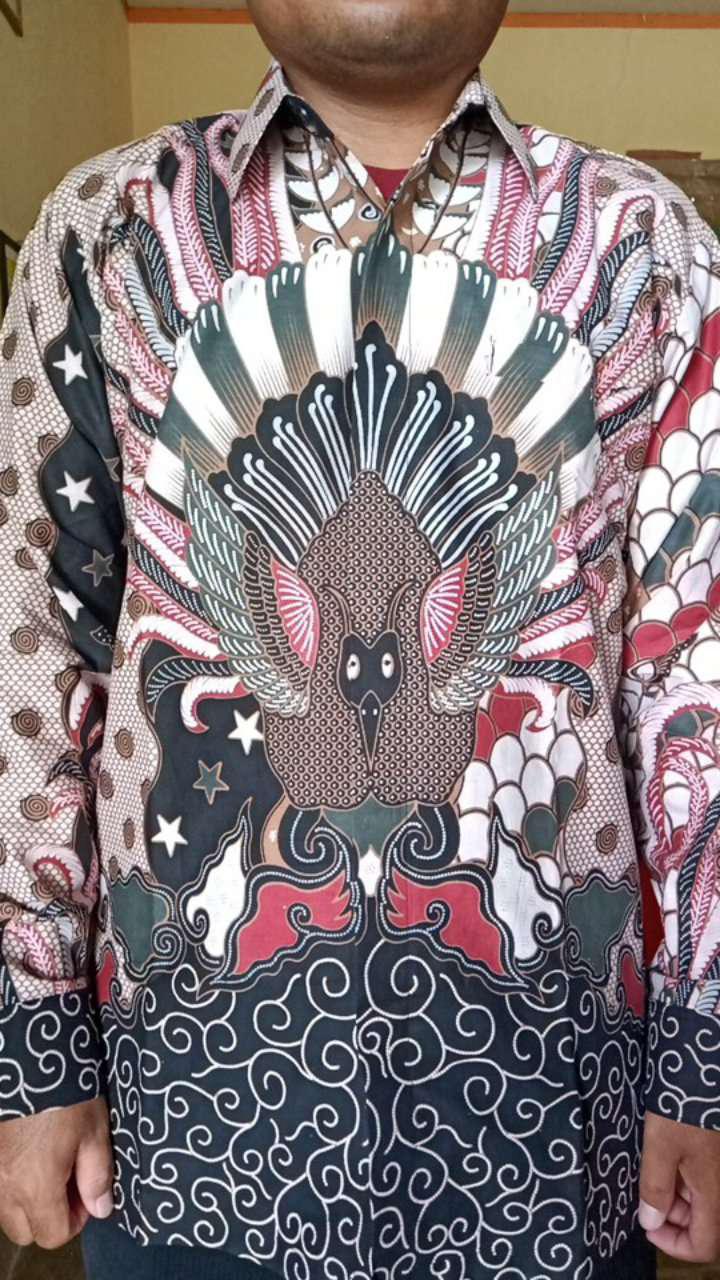 Kemeja Baju Batik Furing Pria Lengan Panjang Slimfit Modern Batik Jawa Solo Slim Fit Premium Pcw005