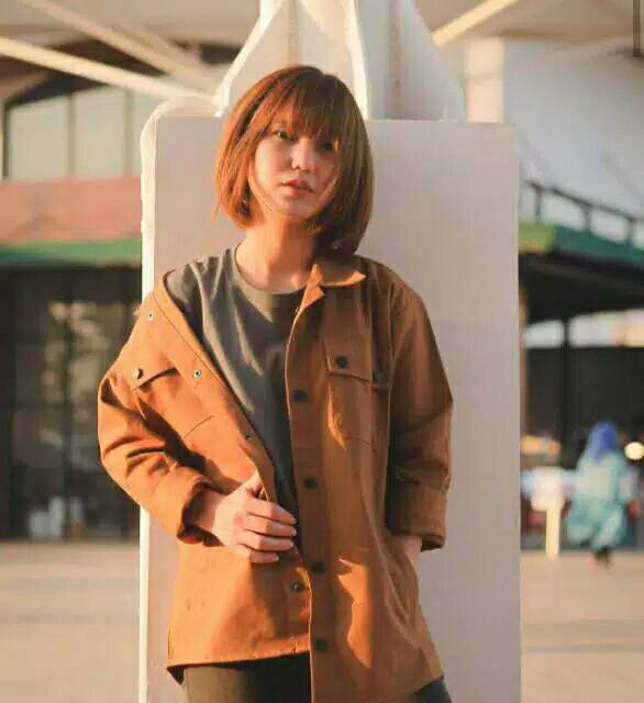 Jaket Kemeja Semi Parka Elegan