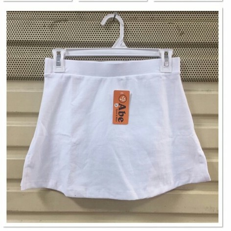 rok senam wanita/rok aerobik/rok olahraga/rok senam olahraga muathay aerobik yoga-Putih