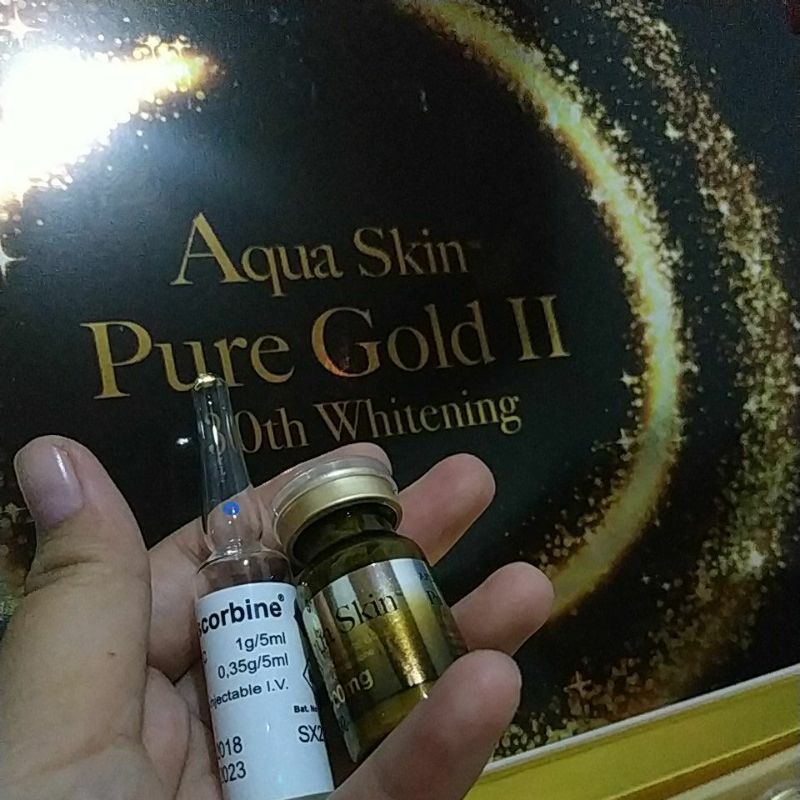 aqua skin pure gold ii paket vit c