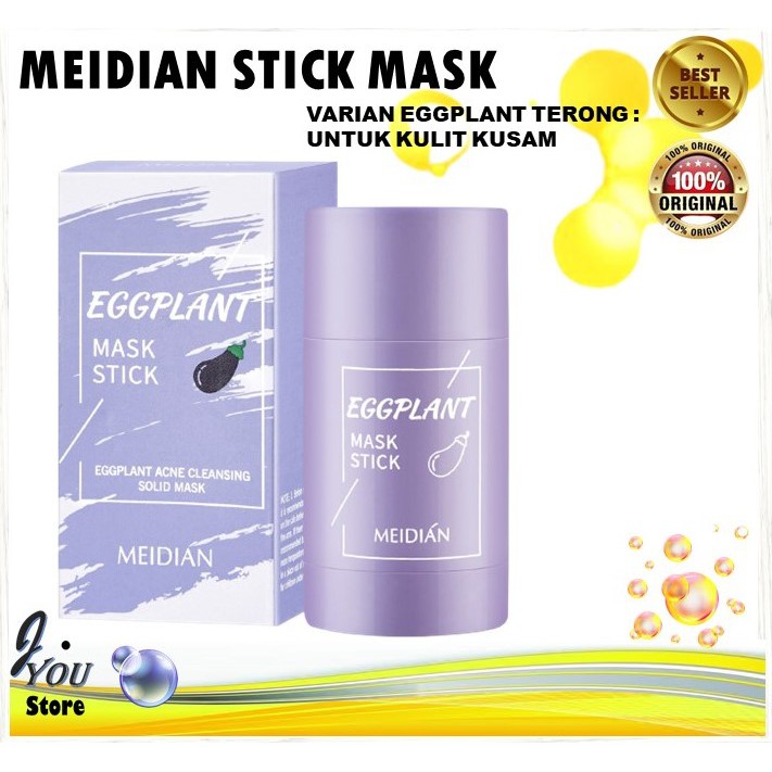 MASKER MEIDIAN EGGPLANT MASK CLEANSING CLAY STICK MASKER WAJAH