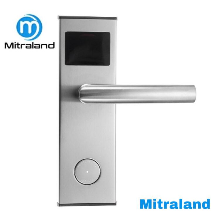 Door Lock With Card H1252 - SILVER [LEFT] KIRI