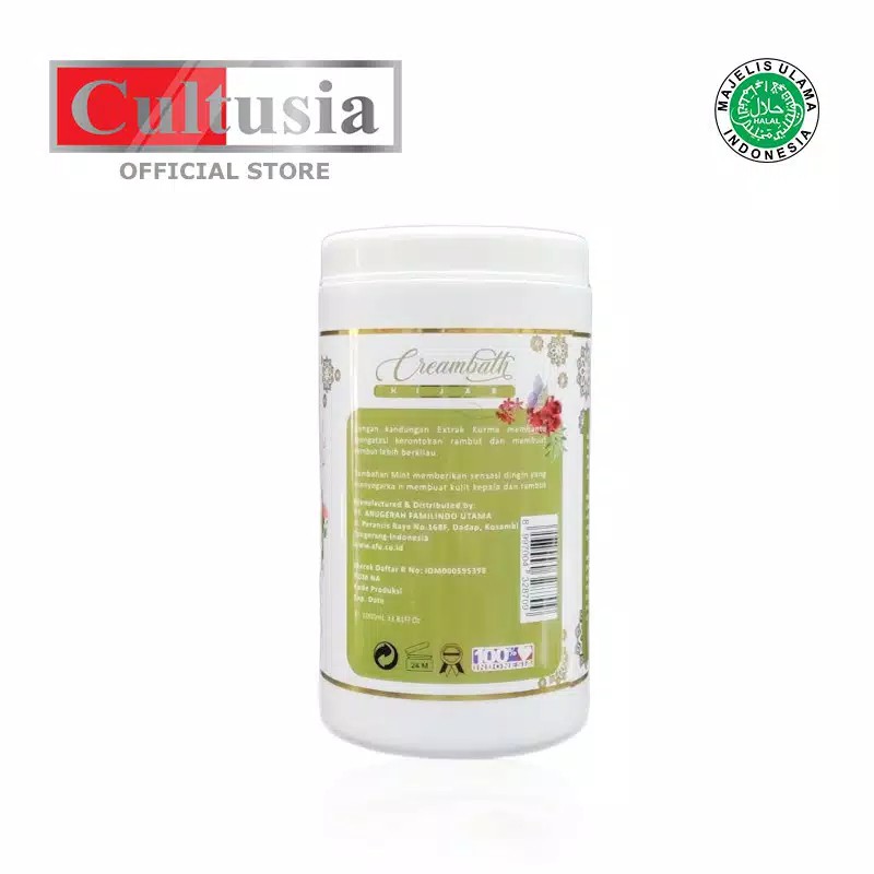 Cultusia Creambath Hijab Moringa Plus Olive 1000 ml