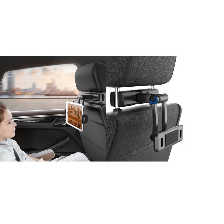 PB-48 - Car Headrest Phone Tablet Holder - Dudukan Smartphone di Mobil