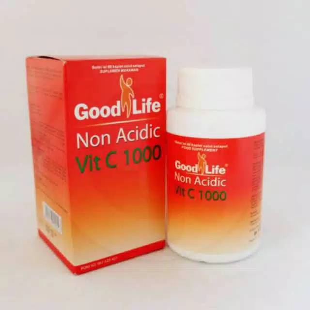 Good life Vitamin c 1000mg non acidic isi 60 /vitamin c /good life/ goodlife vitamin c 1000mg / vitamin c aman di lambung