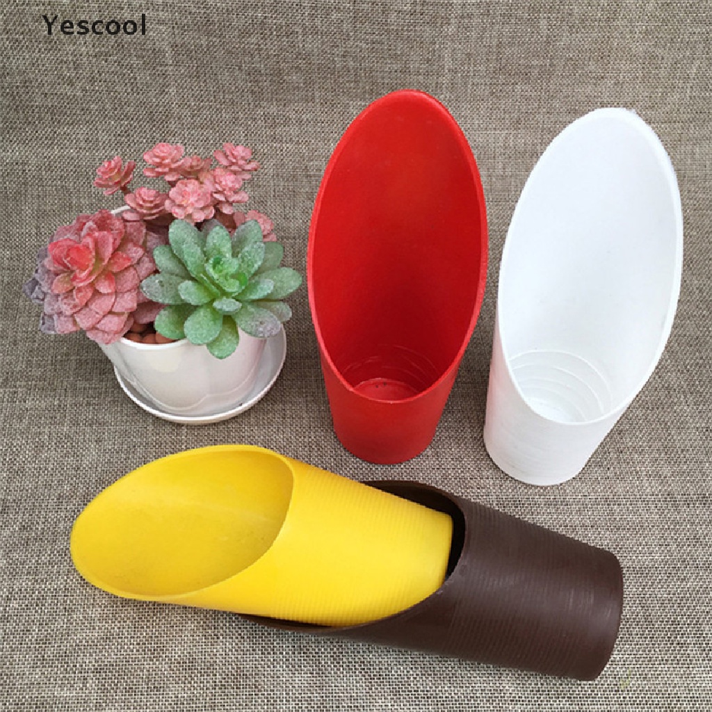 Yescool 1Pc Sekop Tanah Bahan Plastik Untuk Tanaman Bonsai Sukulen DIY