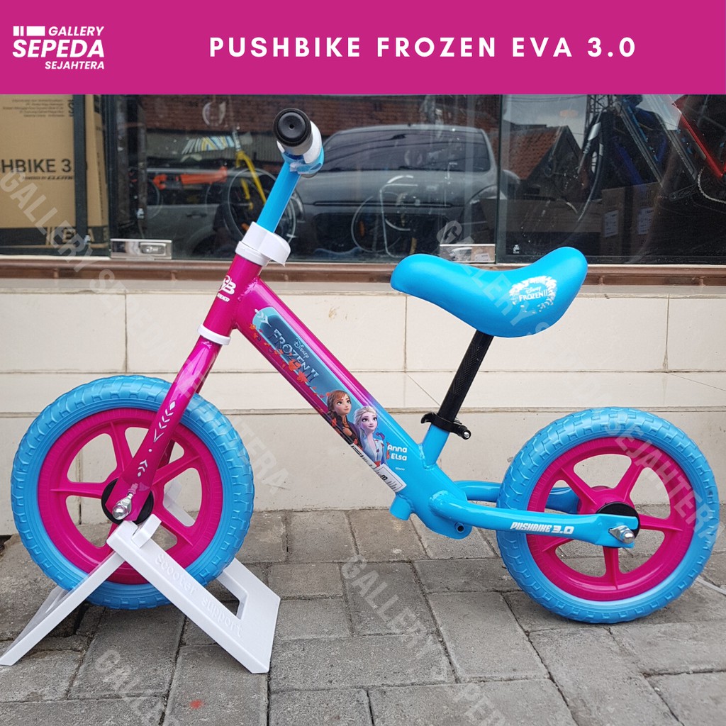 frozen push bike