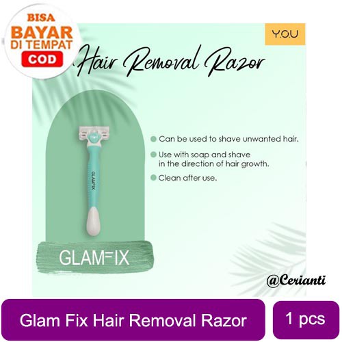 [Premium] Glam Fix Hair Removal Razor Isi 1 dan 2 pcs | Glamfix