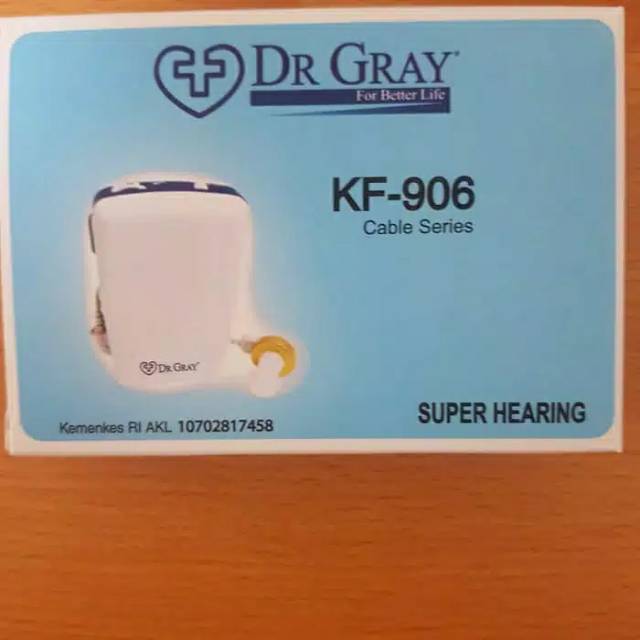 Alat Bantu Dengar Orang Tua Hearing Aid Dr Gray KF906 KF-906 Germany kabel earpiece