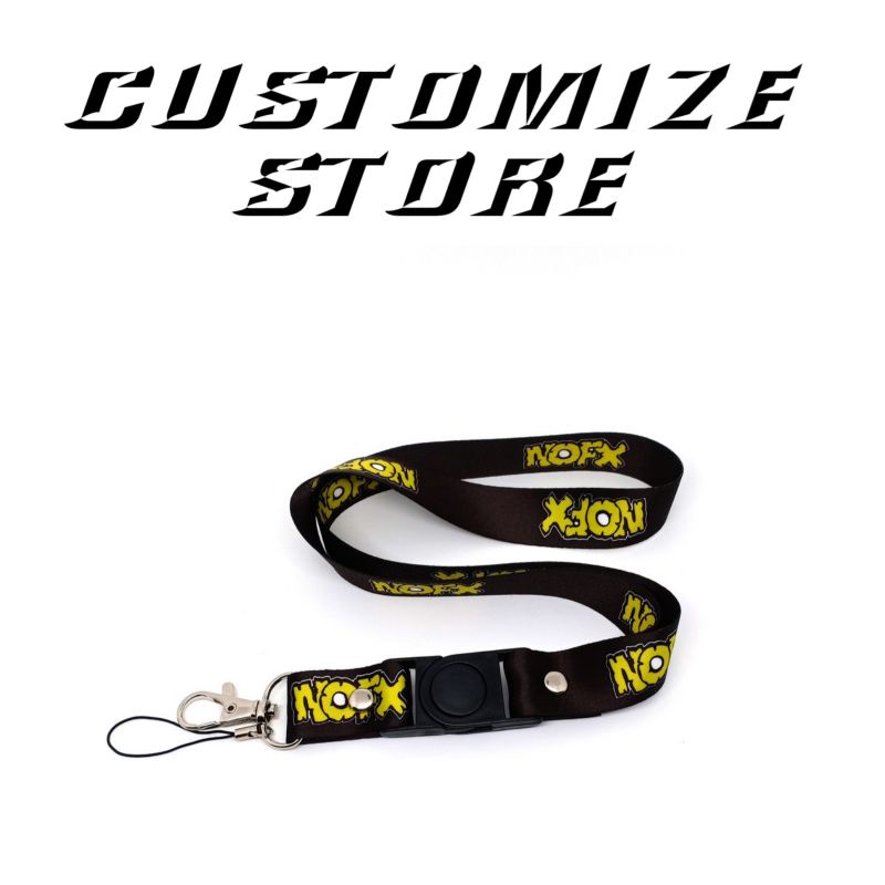 

LANYARD BAND NOFX TALI ID CARD GANTUNGAN HP PODS NAME TAG