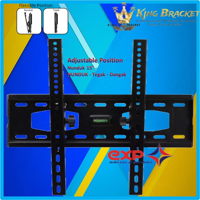 Bracket TV KHUSUS PHILIPS 42&quot; s/d 55&quot; waterpass GARANSI 100% COCOK!