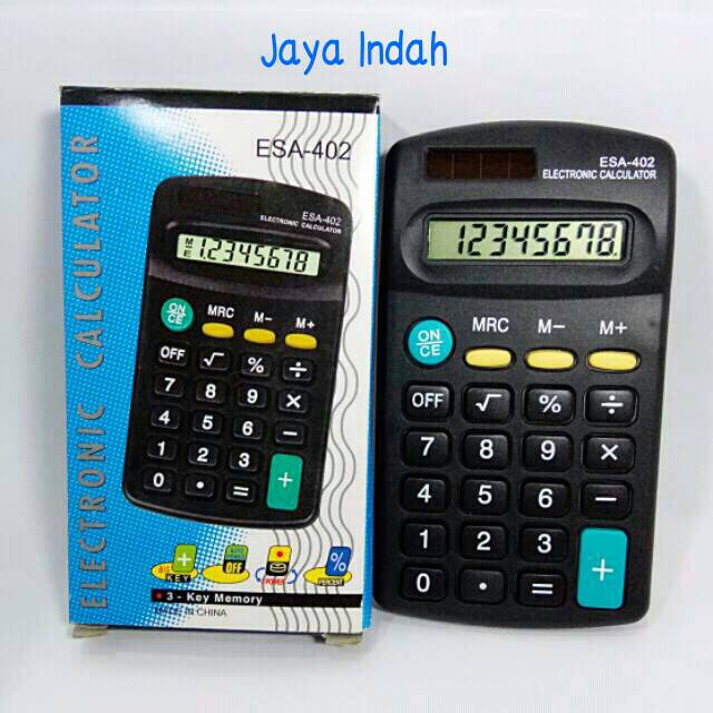 

KALKULATOR ANAK SEKOLAH 8 digit ESA 402 Calculator ESA-402
