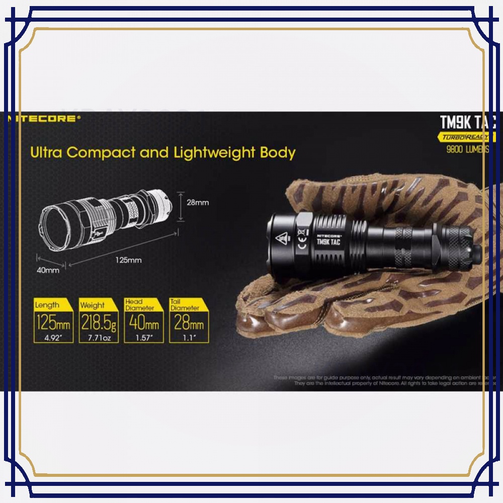 Turbo Ready Senter LED CREE XP L2 HD 9800 Lumens - TM9K TAC