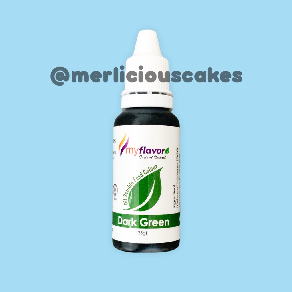 

Dark Green Oil My Flavor Food Colour Pewarna Makanan Buttercream