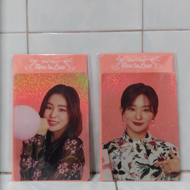 READY STOCK OFFICIAL RED VELVET HOLOGRAM CARD HOLDER SET TIME TO LOVE - WALLET PHOTOCARD PC