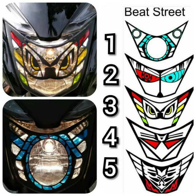 Stiker Sticker Mata Elang Lampu Beat New Beat Street Shopee