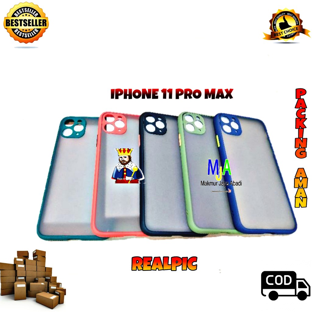 SOFTCASE IPHONE 11 PRO MAX - CASE MATTE FULL COLOUR MY CHOICE BUMPER CASE PELINDUNG KAMERA