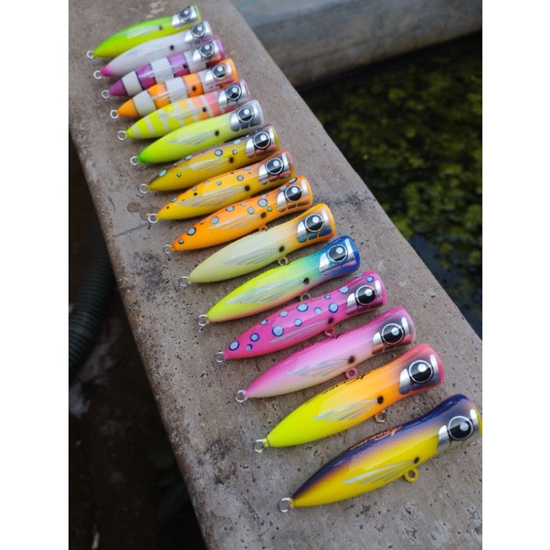 MINI POPPER 10GR HANDMADE BAHAN KAYU kromoe lure
