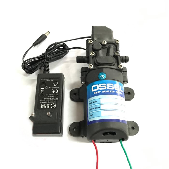 PAKET ADAPTOR Dinamo Pompa Air OSSEL 12 Volt DC 70 Psi Sprayer Pump