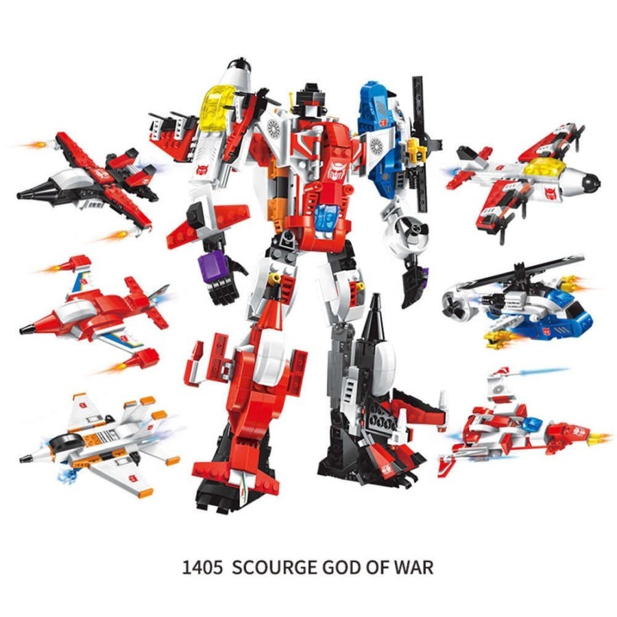 Contruction Robot Block Qman Warrior of the Damned Mainan Edukasi Anak