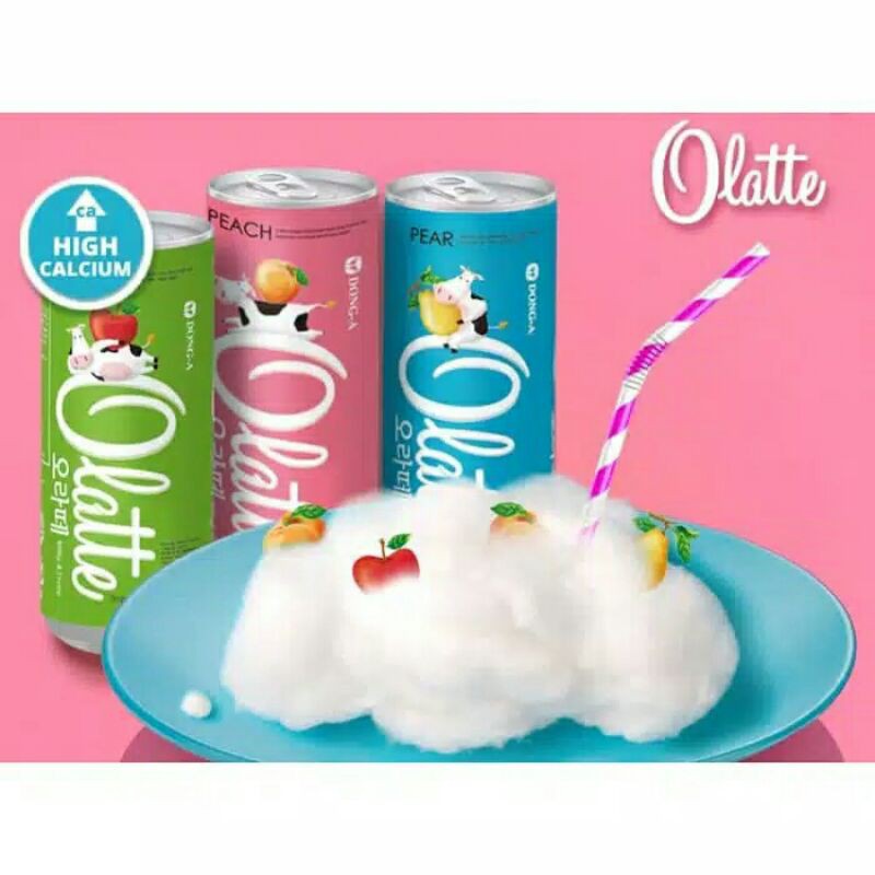 

Olatte Milk Drink Minuman Korea|Susu Cair 3 Rasa Buah