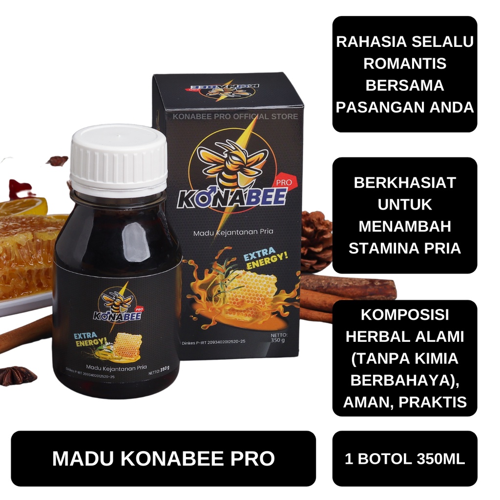 KONABEE PRO MADU STAMINA PRIA KONABEE PRO JAMU PENAMBAH STAMINA HERBAL STAMINA MADU KEJANTANAN PRIA KONABEE PRO OBAT KUAT ORIGINAL-1