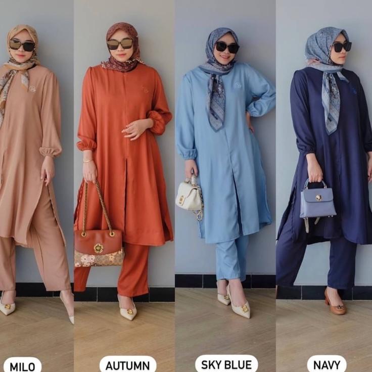 Terbaik DYN - Basic Jesica Set Part 2 - One Set Tunik & Celana - Busui Friendly