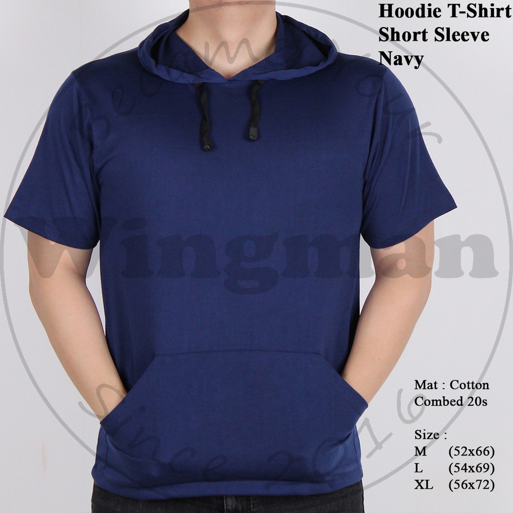 BARANG MURAH BUKAN MURAHAN PANJANG PENDEK ASOI / Kaos Hoodie Polos Pria Lengan Pendek 3 Warna