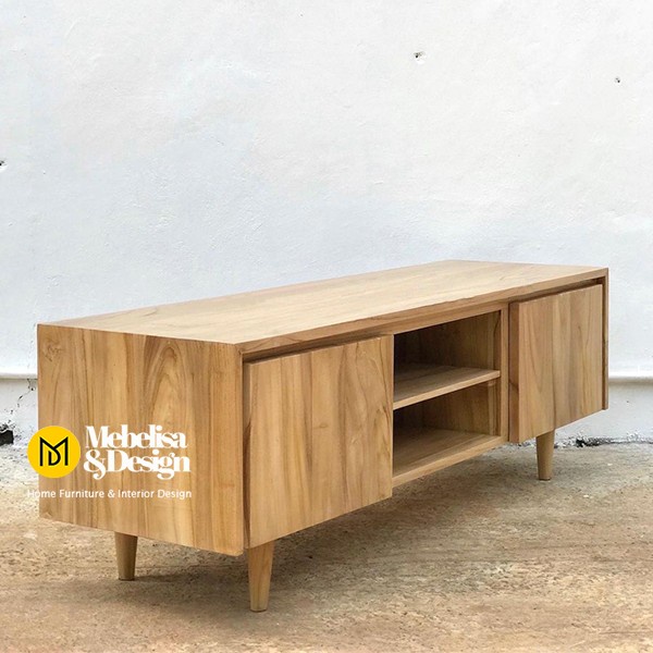 Meja Rak TV Minimalis Jati, Bufet TV Minimalis Jati, TV Cabinet Jati