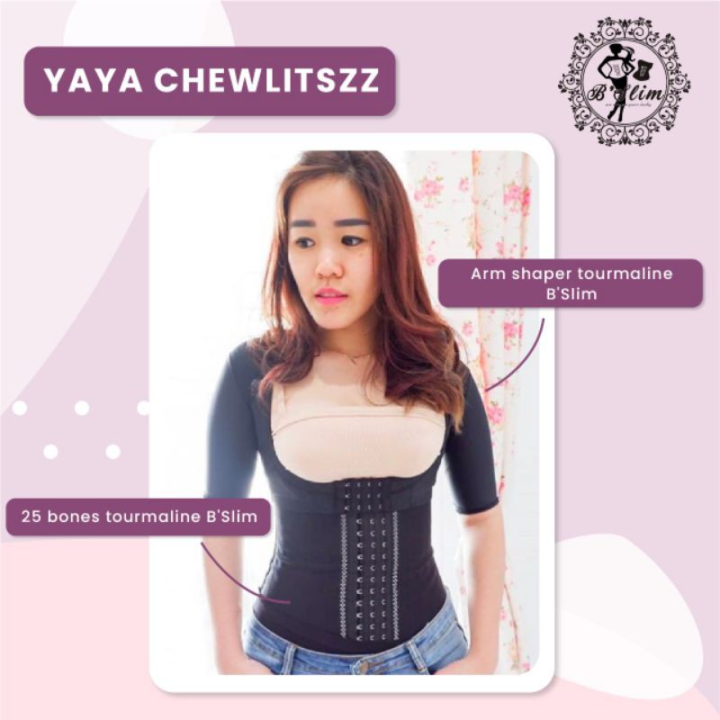 paketan arm shaper tourmaline dan 25bones tourmaline B Slim korset / korset pelangsing