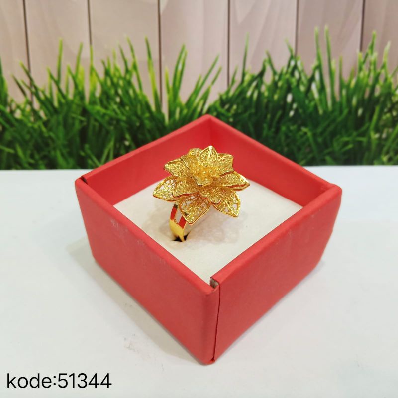 Cincin perhiasan Kendari gold 24k ukuran bisa kecil &amp; besar