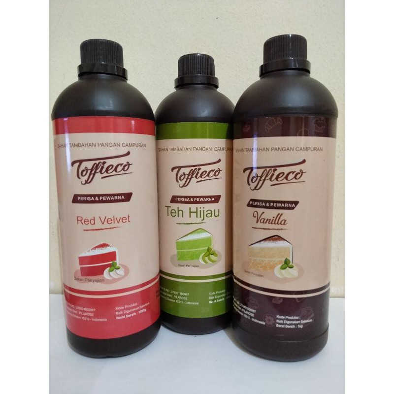 

Toffieco Pasta Red Velvet, Teh Hijau (Greentea), Vanilla 1kg