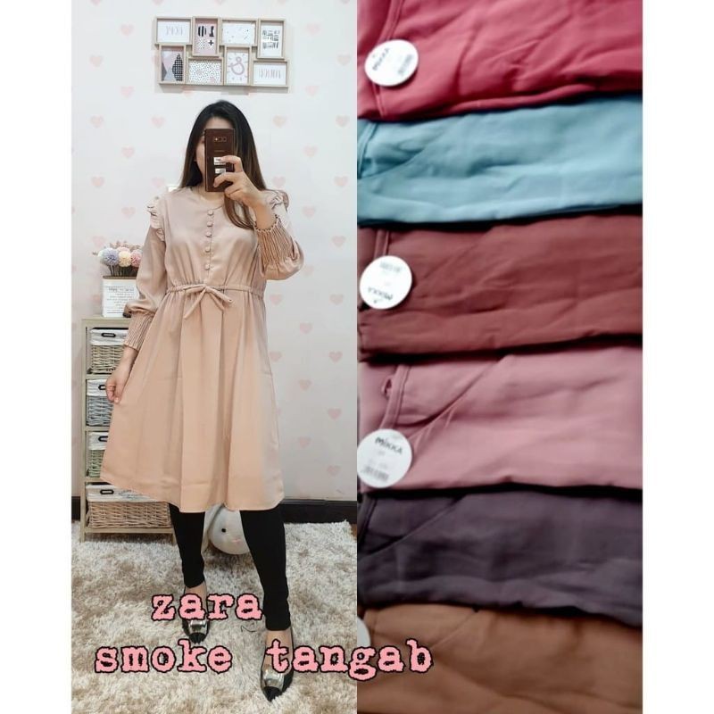 Tunik by Mikka lengan smoke