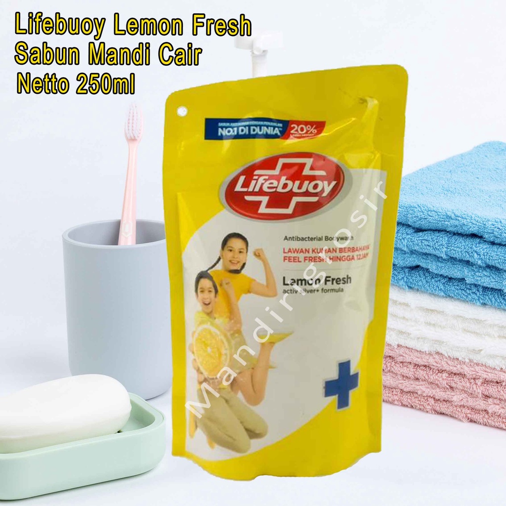 Antibacterial *Lifebouy * Sabun Mandi * Lemon Fresh * 250ml