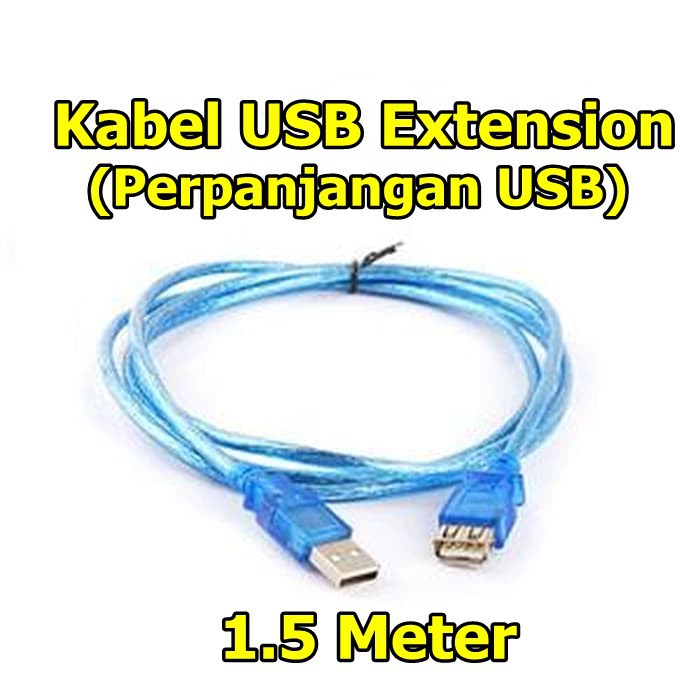 Kabel Usb Male Female 1.5m Perpanjangan USB Extender Extention