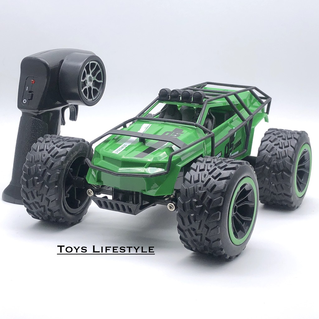 Mainan Mobil Remote Control RC Sand Monster 1:16 (Hitam, Merah, Hijau)