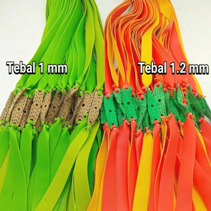 F022B0 Karet Ketapel Tebal Flatband Slingshot Wq202Q